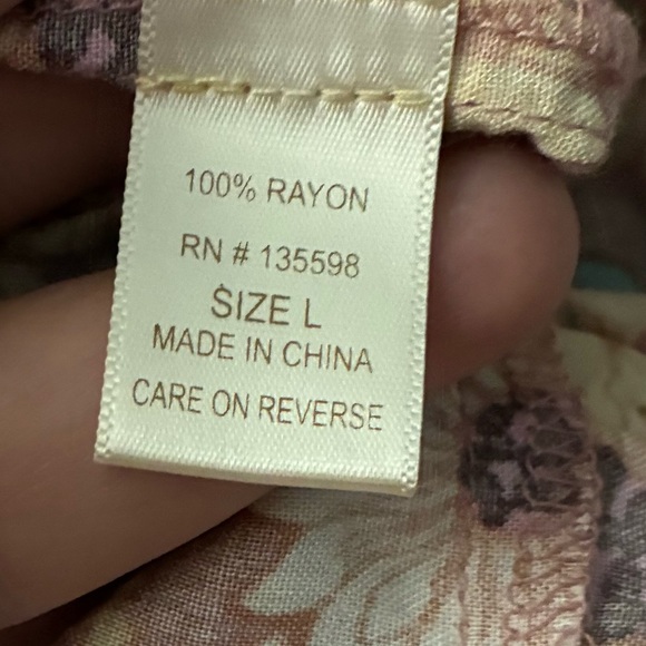 🆕Liberty Love Spaghetti Strap Cut Out Flowy Floral Maxi Sundress L🆕 - Picture 11 of 13